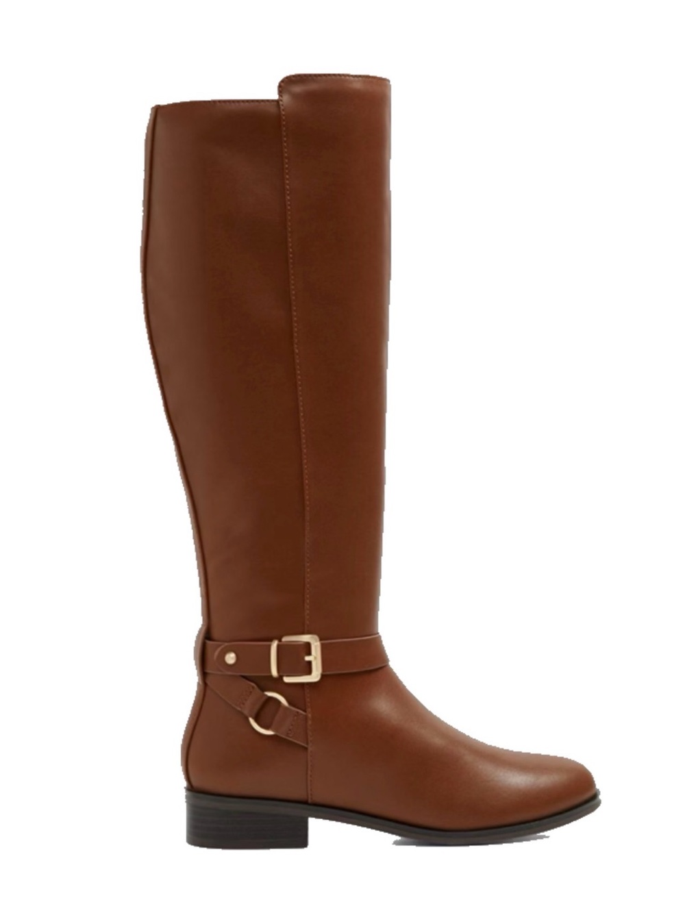 Aldo Chestnut Brown Over-the-Knee Riding Boots with Buckle